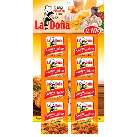 Sazon Con Achiote Tira La DoÑa 25x10g